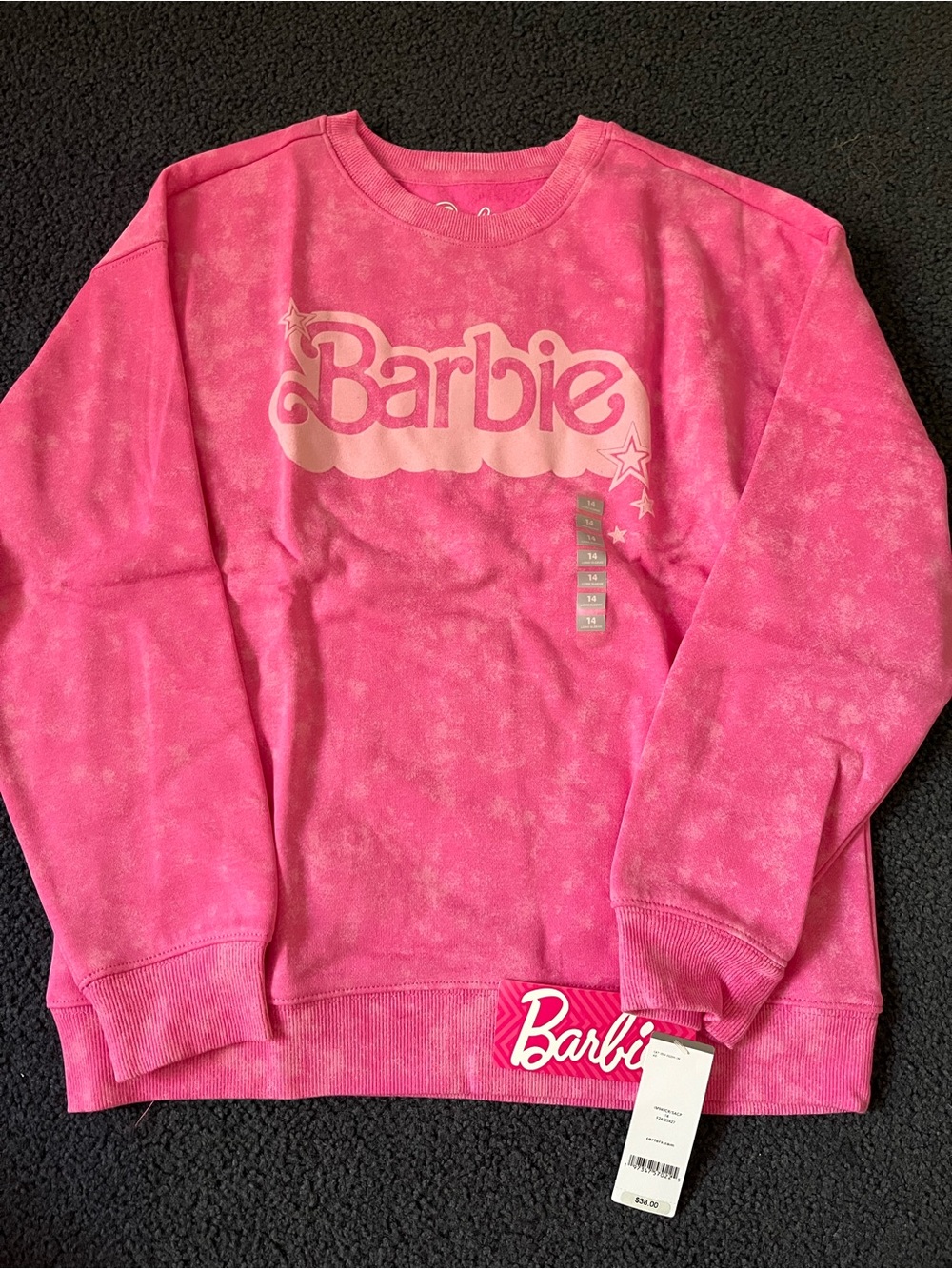 Barbie Hot Pink Logo Pullover